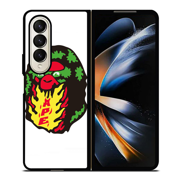 BAPE LOGO ARTWORK Samsung Galaxy Z Fold 4 Case Cover