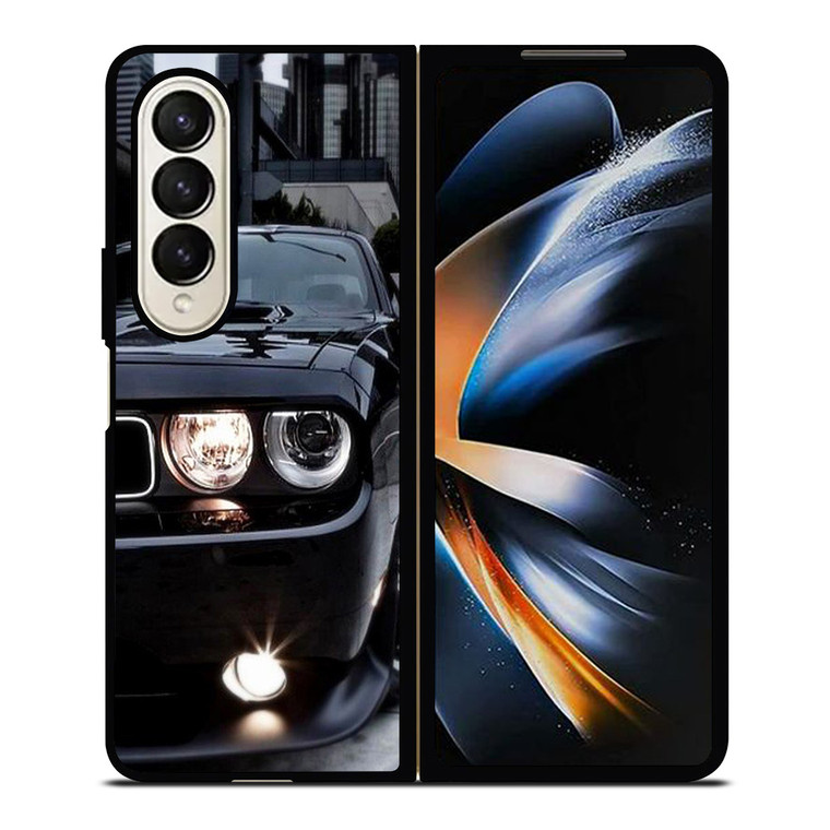 BLACK DODGE CHALLENGER Samsung Galaxy Z Fold 4 Case Cover