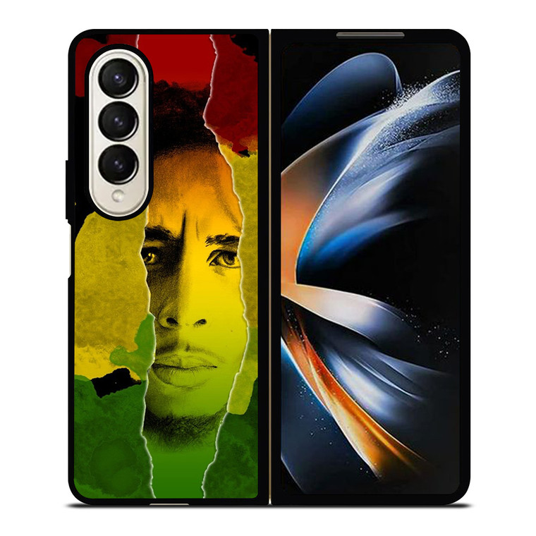 BOB MARLEY REGGAE PAPER ART Samsung Galaxy Z Fold 4 Case Cover