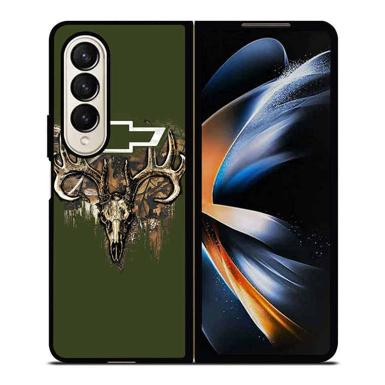 CAMO CHEVY FILL SKULLc Samsung Galaxy Z Fold 4 Case Cover