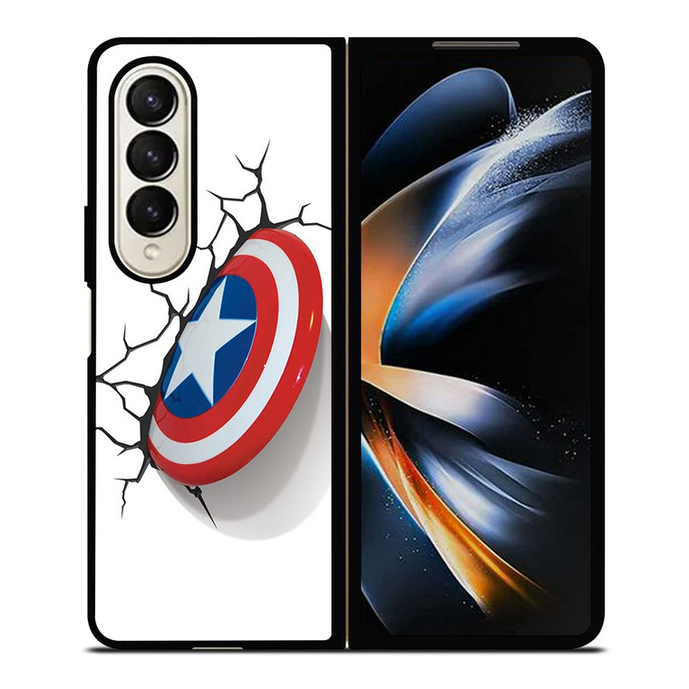 CAPTAIN AMERICA SHIELD 3D Samsung Galaxy Z Fold 4 Case Cover
