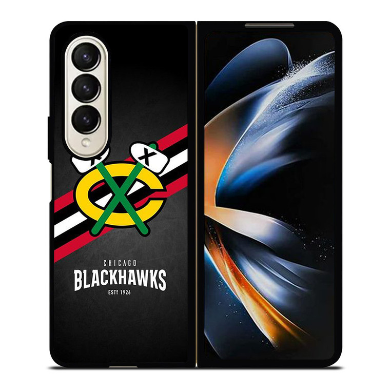 CHICAGO BLACKHAWKS FOOTBALL LOGO 1926 Samsung Galaxy Z Fold 4 Case Cover
