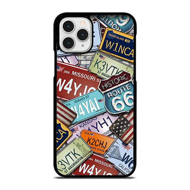 HISTORICAL ROUTE 66 NUMBER PLATE iPhone 11 Pro Case HISTORICAL ROUTE 66 NUMBER PLATE iPhone 11 Pro Case