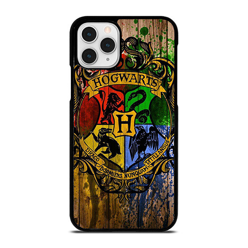 HOGWARTS HARRY POTTER LOGO WOOD iPhone 11 Pro Case