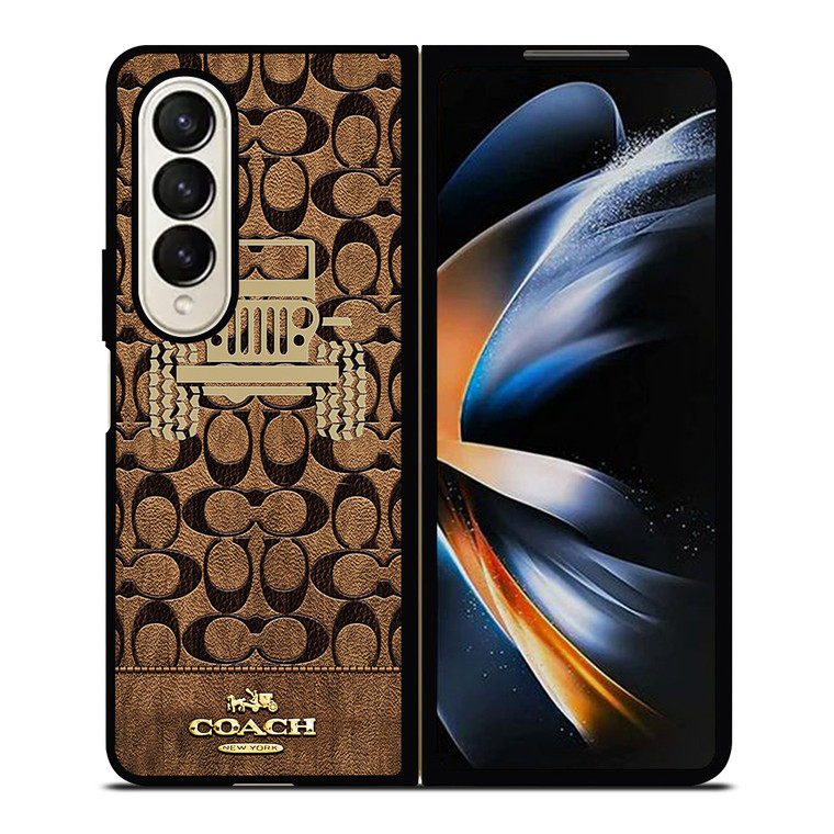 COACH NEW YORK JEEP Samsung Galaxy Z Fold 4 Case Cover