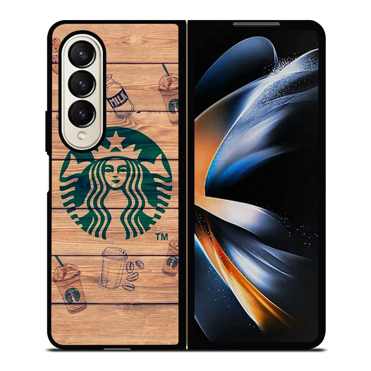 COFFEESHOP STARBUCK WOODEN LOGO Samsung Galaxy Z Fold 4 Case Cover COFFEESHOP STARBUCK WOODEN LOGO Samsung Galaxy Z Fold 4 Case Cover