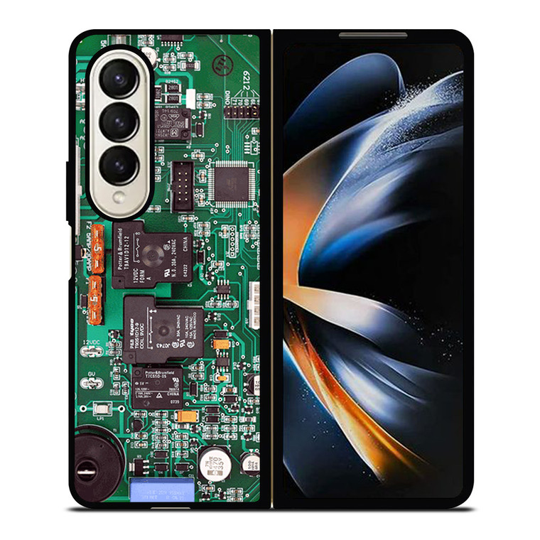 COMPUTER MOTHERBOARD CIRCUIT BOARD Samsung Galaxy Z Fold 4 Case Cover