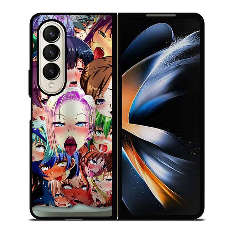 CUTE AHEGAO CHARACTERS Samsung Galaxy Z Fold 4 Case Cover