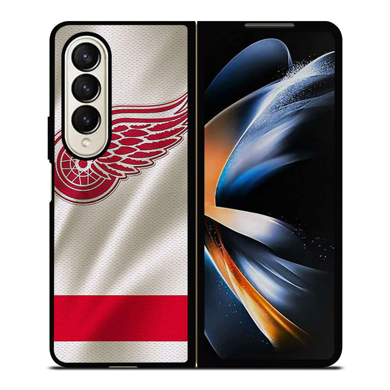 DETROIT RED WINGS HOCKEY TEAM JERSEY LOGO Samsung Galaxy Z Fold 4 Case Cover