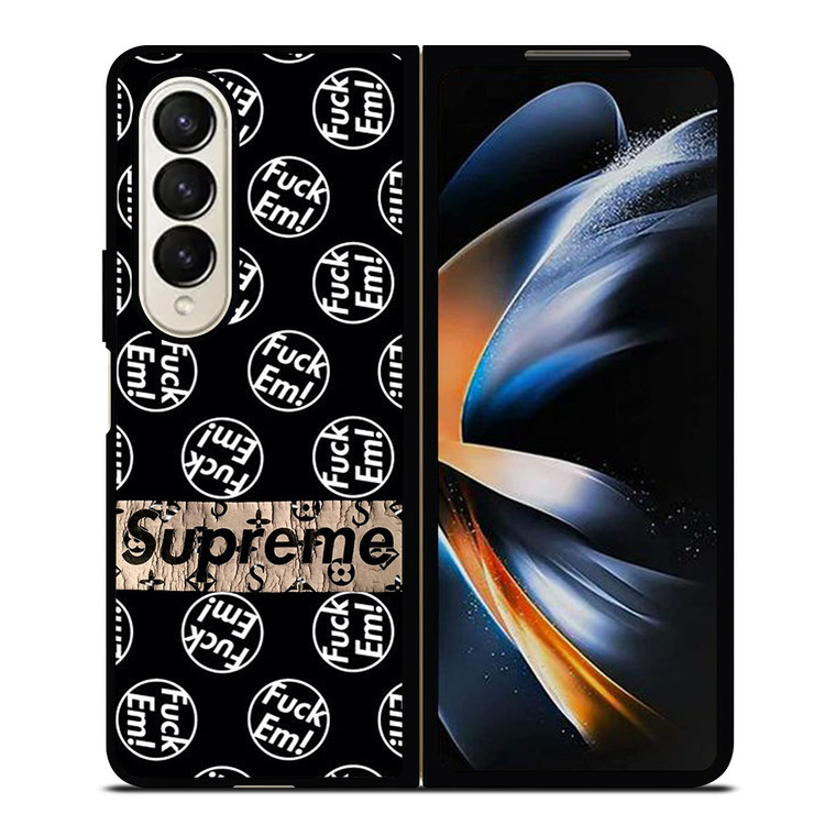 FUCK'EM X SUPREME Samsung Galaxy Z Fold 4 Case Cover FUCK'EM X SUPREME Samsung Galaxy Z Fold 4 Case Cover