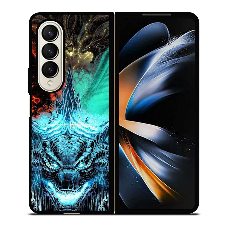 GODZILLA ART CARTOON Samsung Galaxy Z Fold 4 Case Cover