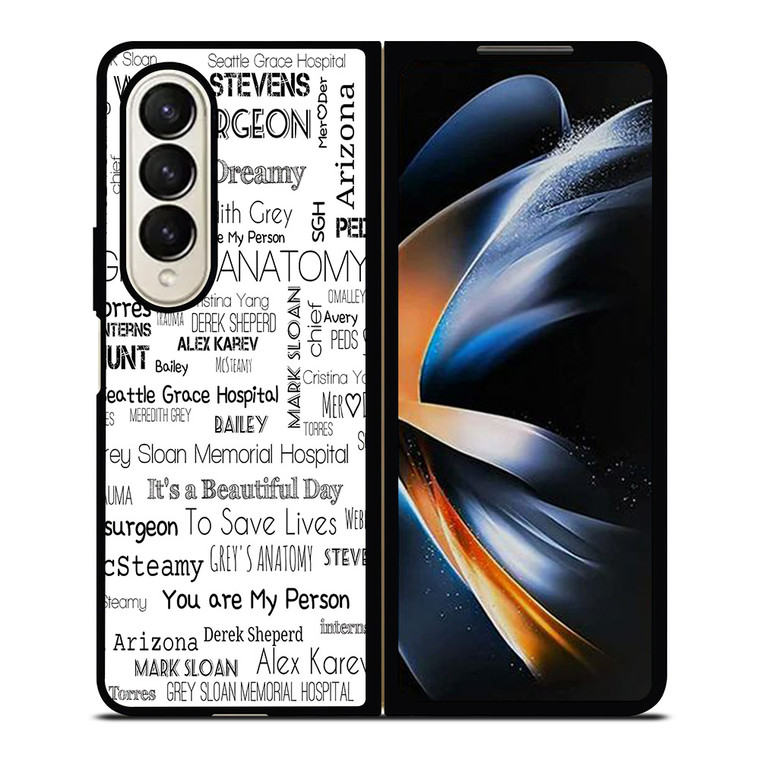 GREY'S ANATOMY STORY Samsung Galaxy Z Fold 4 Case Cover GREY'S ANATOMY STORY Samsung Galaxy Z Fold 4 Case Cover