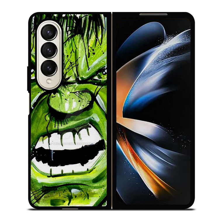 HULK FACE COMIC Samsung Galaxy Z Fold 4 Case Cover