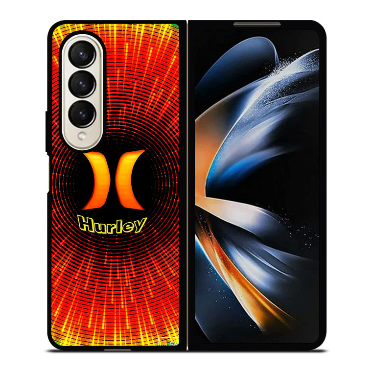 HURLEY ORANGE BLACK LOGO Samsung Galaxy Z Fold 4 Case Cover