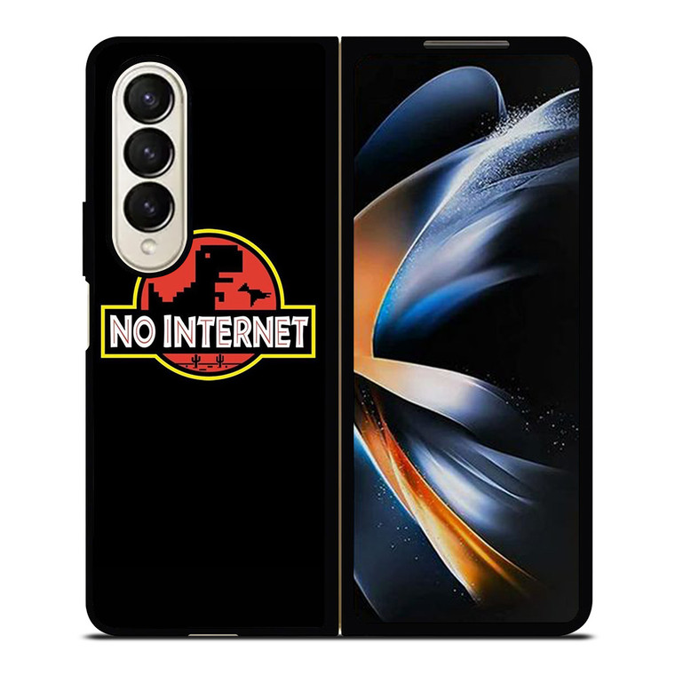 JURASSIC PARK NO INTERNET Samsung Galaxy Z Fold 4 Case Cover JURASSIC PARK NO INTERNET Samsung Galaxy Z Fold 4 Case Cover