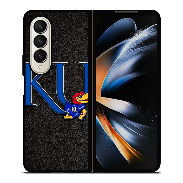 KANSAS JAYHAWKS 3 Samsung Galaxy Z Fold 4 Case Cover