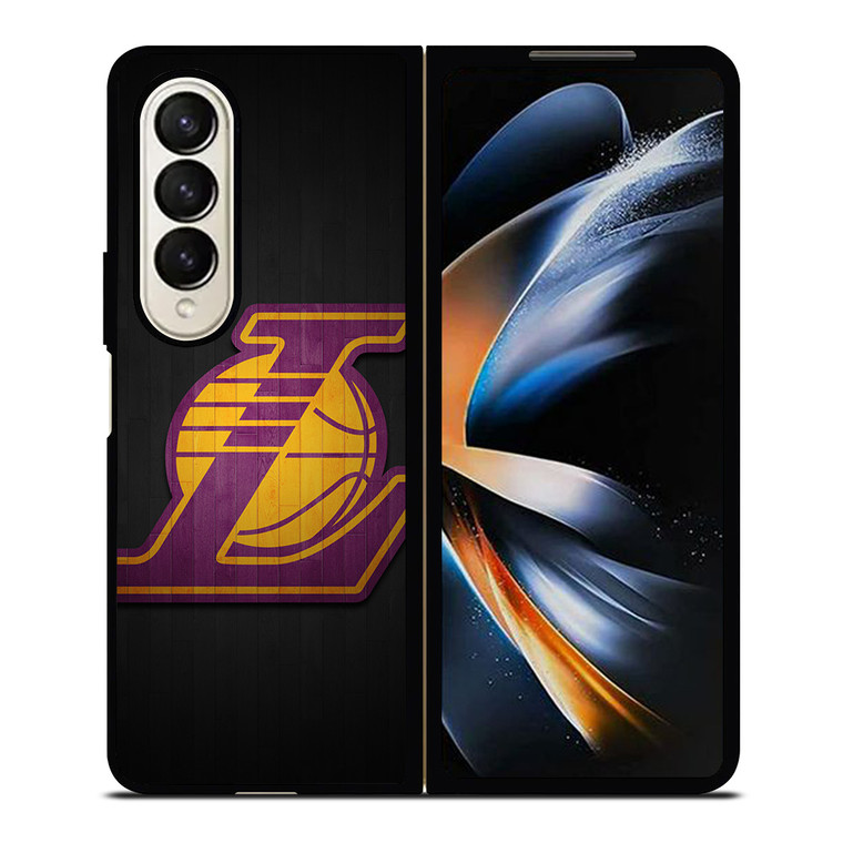 LA LAKERS WOODEN LOGO Samsung Galaxy Z Fold 4 Case Cover