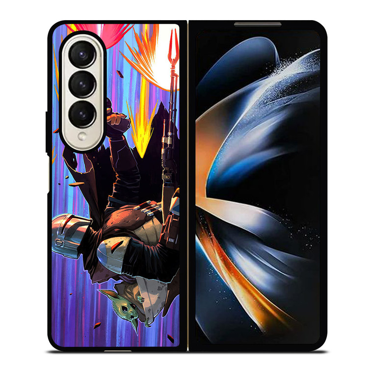 MANDALORIAN GROGU BABY YODA STAR WARS Samsung Galaxy Z Fold 4 Case Cover