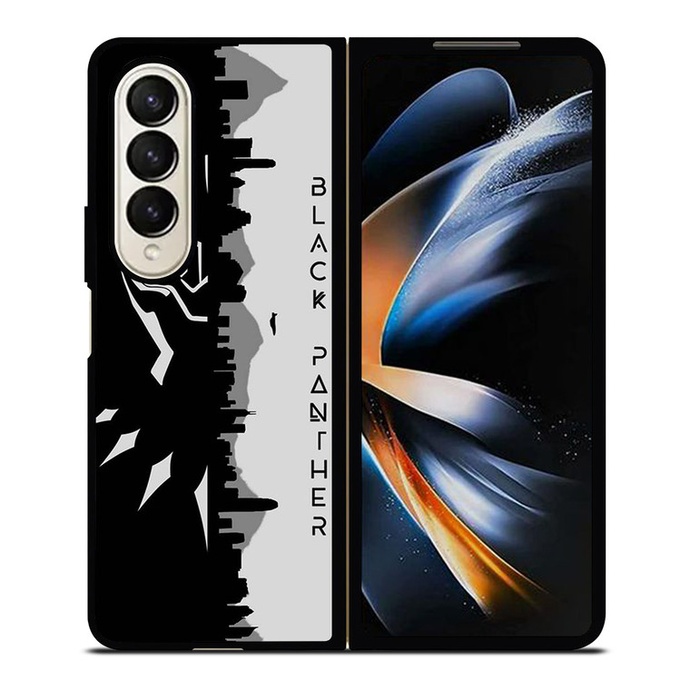 MARVEL BLACK PANTHER BLACK AND WHITE Samsung Galaxy Z Fold 4 Case Cover