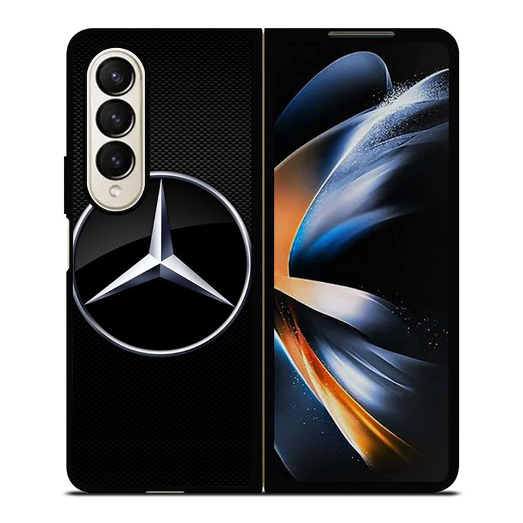 MERCEDES BENZ GLOSSY EMBLEM Samsung Galaxy Z Fold 4 Case Cover