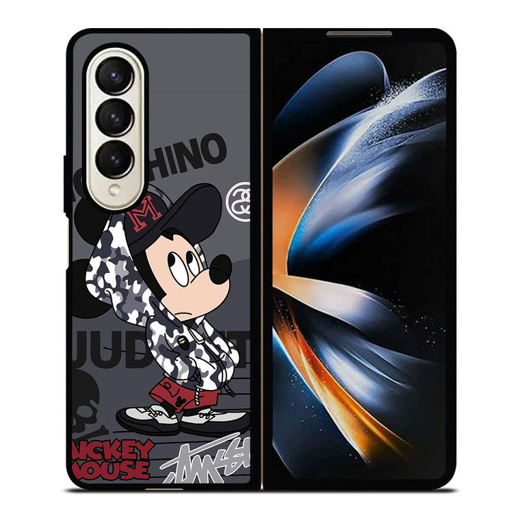MICKEY MOUSE CAMO X MOSCHINO X STUSSY Samsung Galaxy Z Fold 4 Case Cover