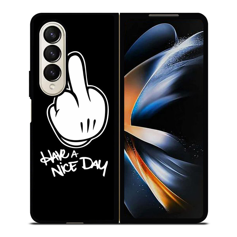 MICKEY MOUSE MIDDLE FINGER DISNEY Samsung Galaxy Z Fold 4 Case Cover