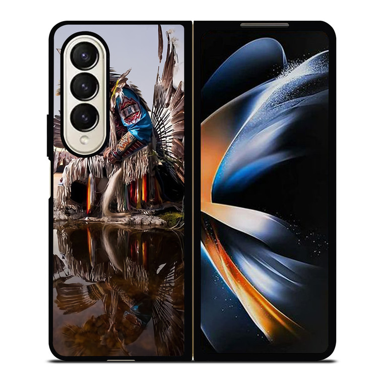 NATIVE AMERICAN INDIAN FEATHERS Samsung Galaxy Z Fold 4 Case Cover