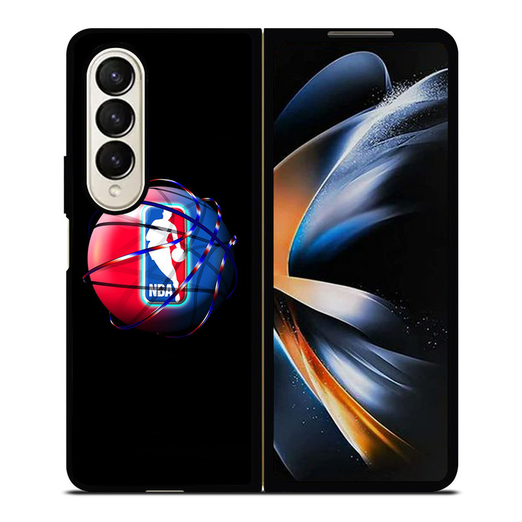 NBA LOGO COLORFUL BALL Samsung Galaxy Z Fold 4 Case Cover