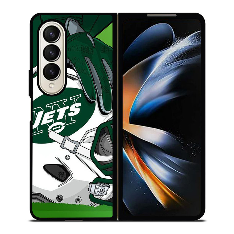 NEW YORK JETS HELMET LOGO Samsung Galaxy Z Fold 4 Case Cover