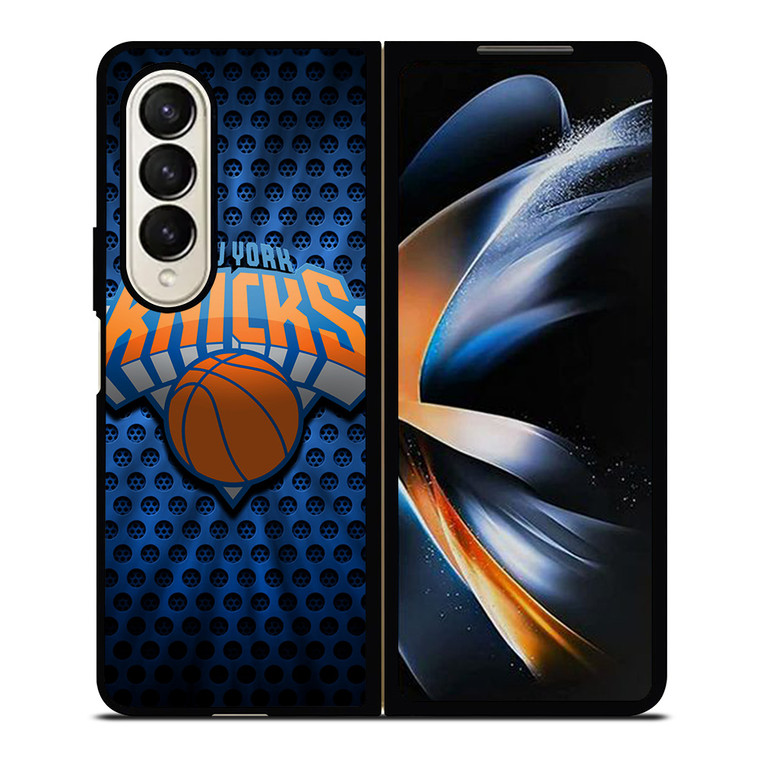 NEW YORK KNICKS LOGO BLUE Samsung Galaxy Z Fold 4 Case Cover