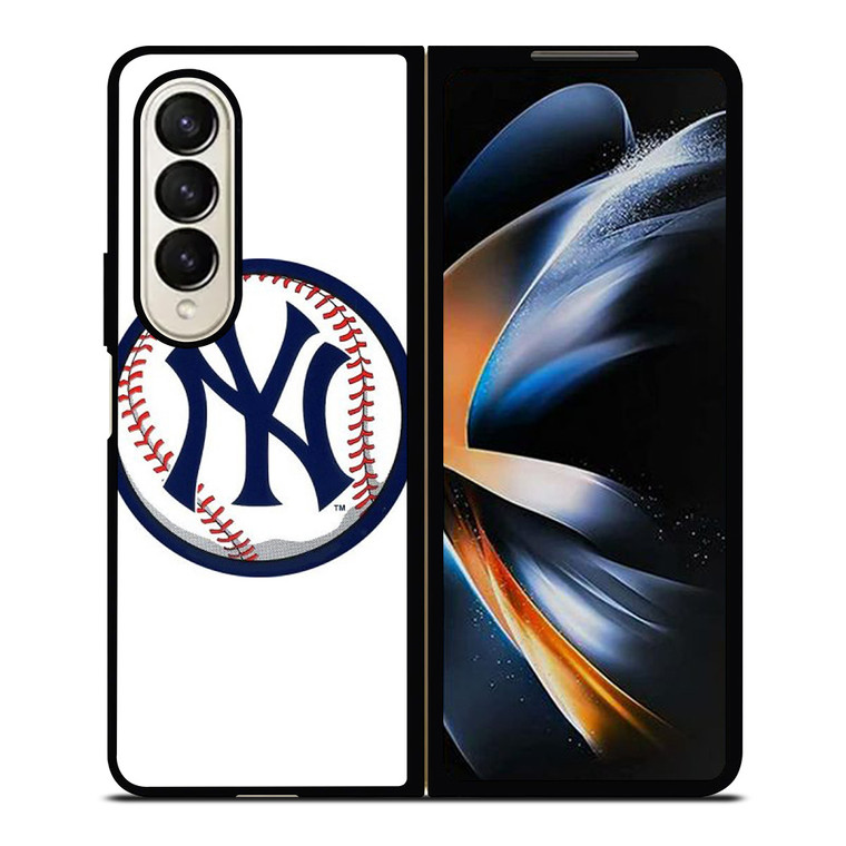 NEW YORK YANKEES BALL LOGO Samsung Galaxy Z Fold 4 Case Cover