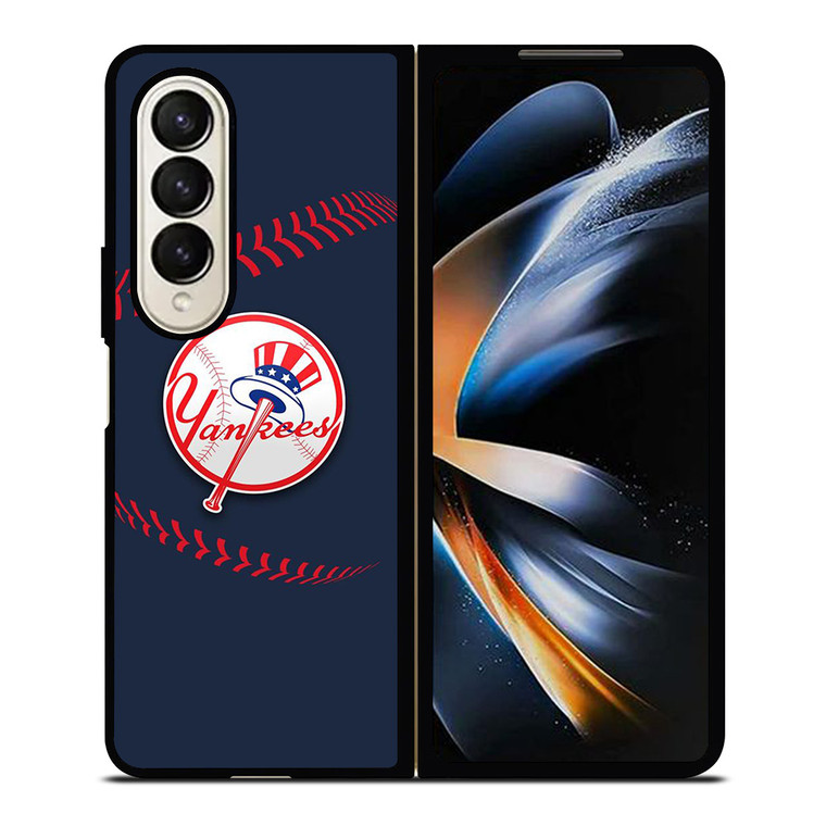 NEW YORK YANKEES BASEBALL LOGO ICON Samsung Galaxy Z Fold 4 Case Cover