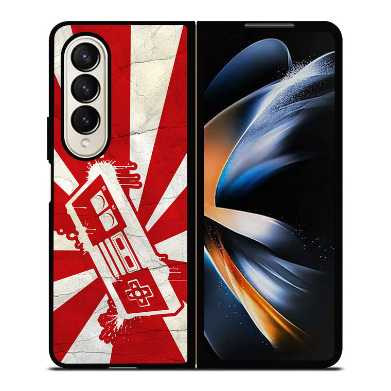 NINTENDO CONTROLLER WALPAPER RETRO Samsung Galaxy Z Fold 4 Case Cover