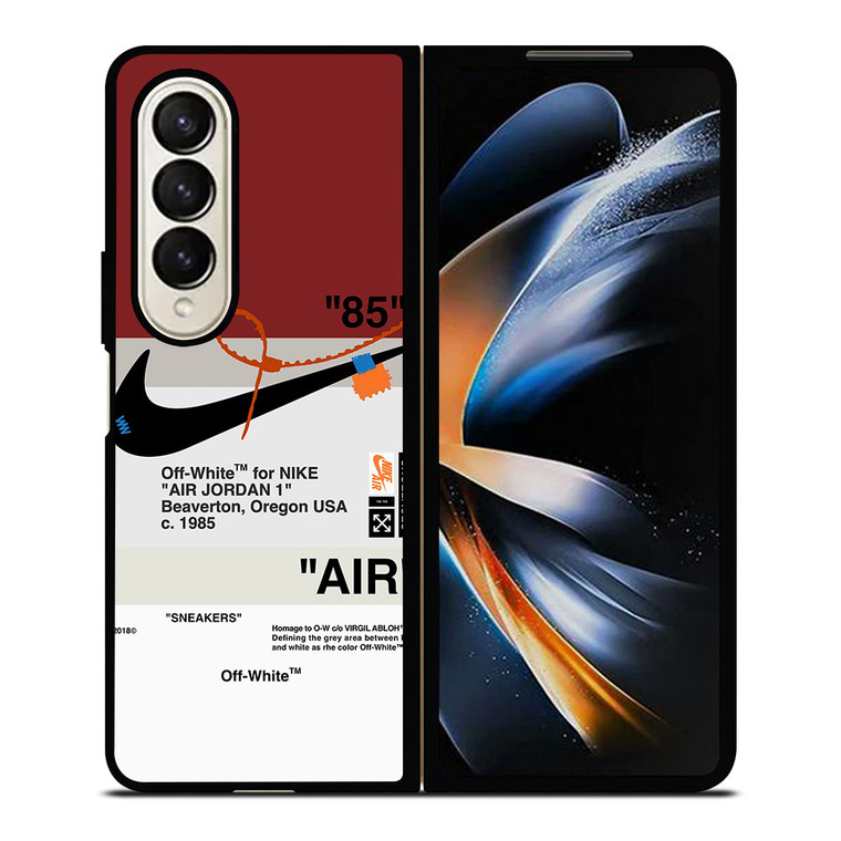 OFF WHITE NIKE AIR JORDAN Samsung Galaxy Z Fold 4 Case Cover