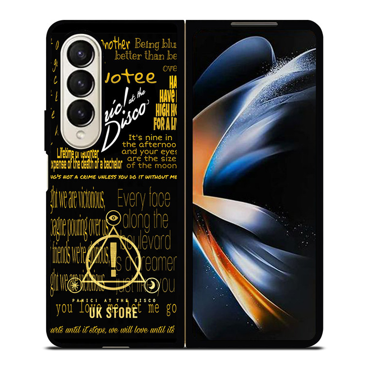 PANIC AT THE DISCO LOGO GOLD Samsung Galaxy Z Fold 4 Case Cover