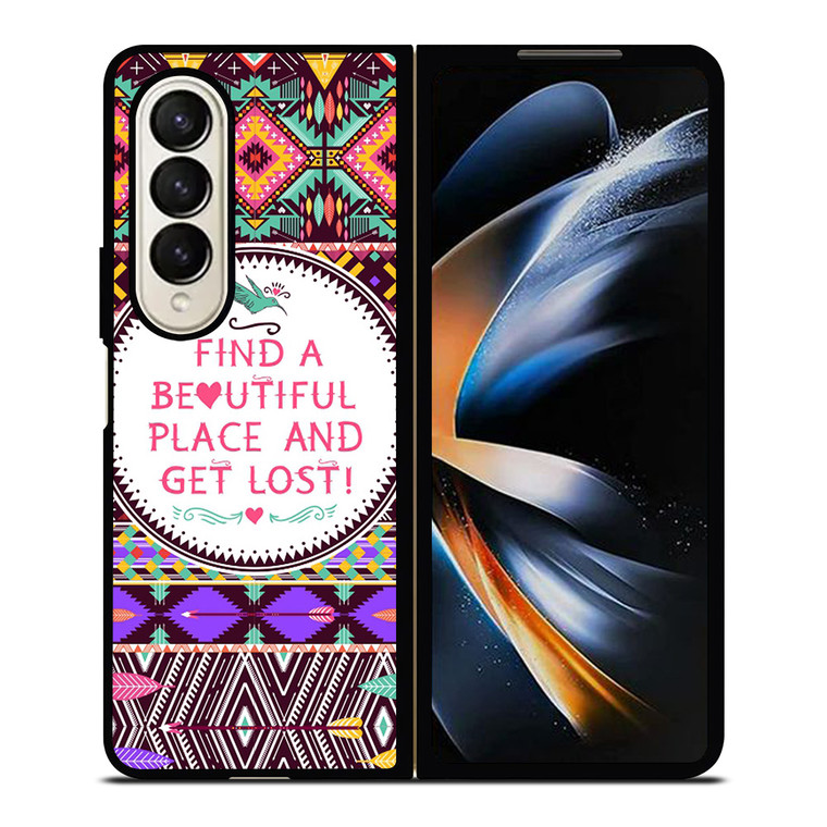 PIECE TRIBAL PATTERN 2 Samsung Galaxy Z Fold 4 Case Cover