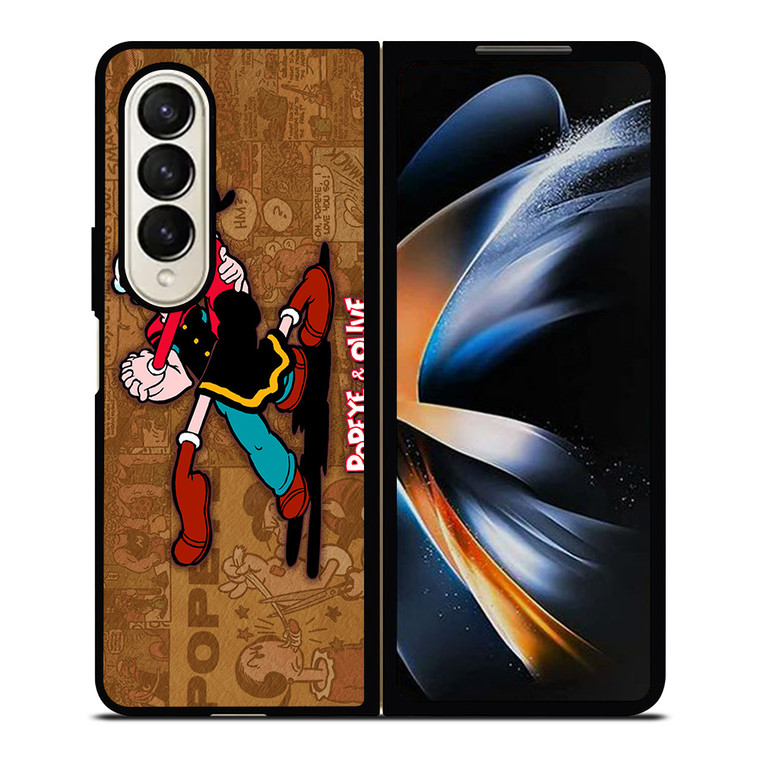 POPEYE AND OLIVE DANCE Samsung Galaxy Z Fold 4 Case Cover