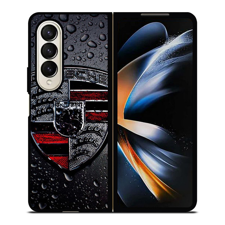 PORSCHE LOGO 2 Samsung Galaxy Z Fold 4 Case Cover PORSCHE LOGO 2 Samsung Galaxy Z Fold 4 Case Cover