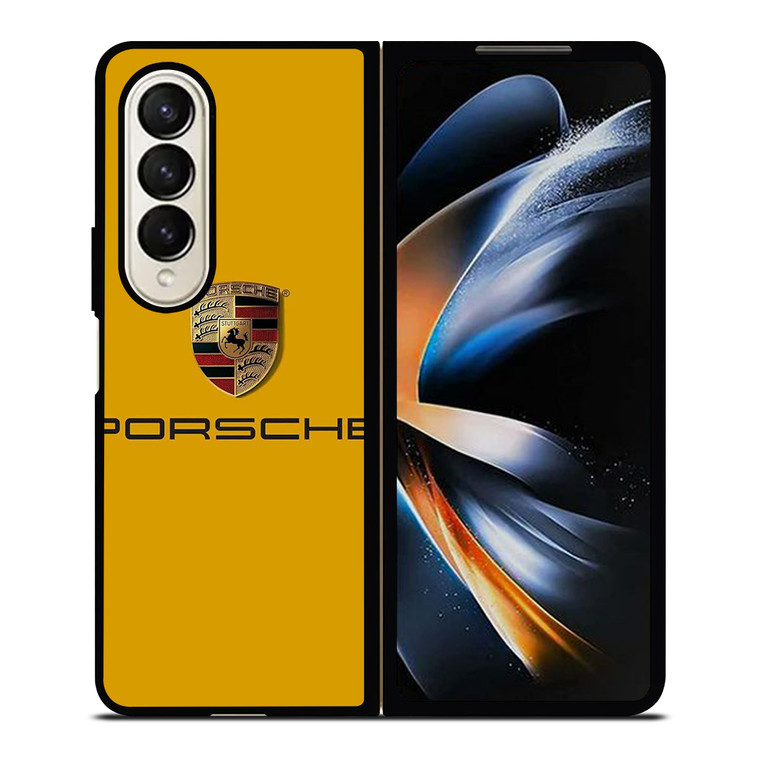 PORSCHE LOGO 3 Samsung Galaxy Z Fold 4 Case Cover PORSCHE LOGO 3 Samsung Galaxy Z Fold 4 Case Cover