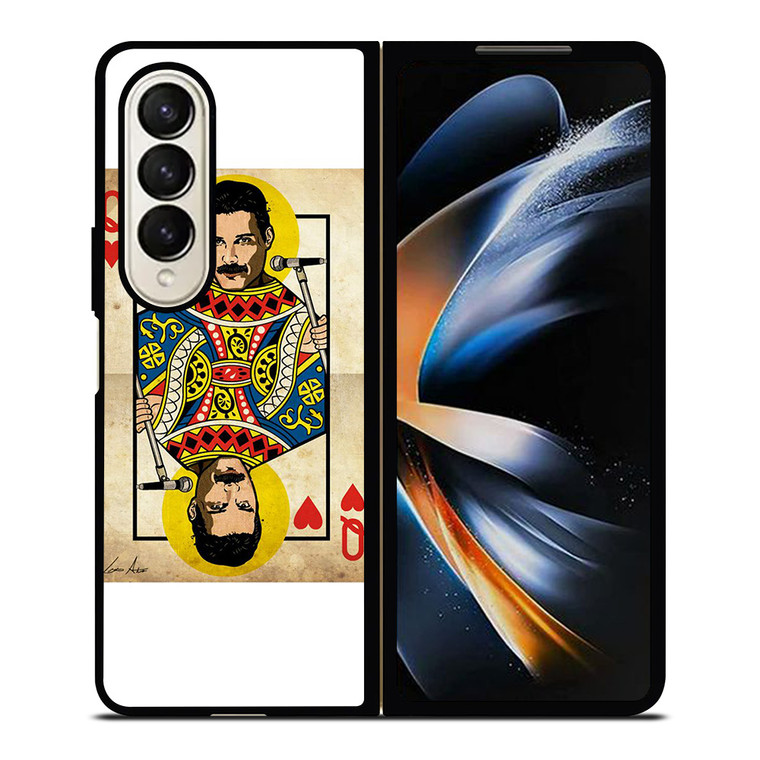 QUEEN FREDDY MERCURY CARD Samsung Galaxy Z Fold 4 Case Cover QUEEN FREDDY MERCURY CARD Samsung Galaxy Z Fold 4 Case Cover