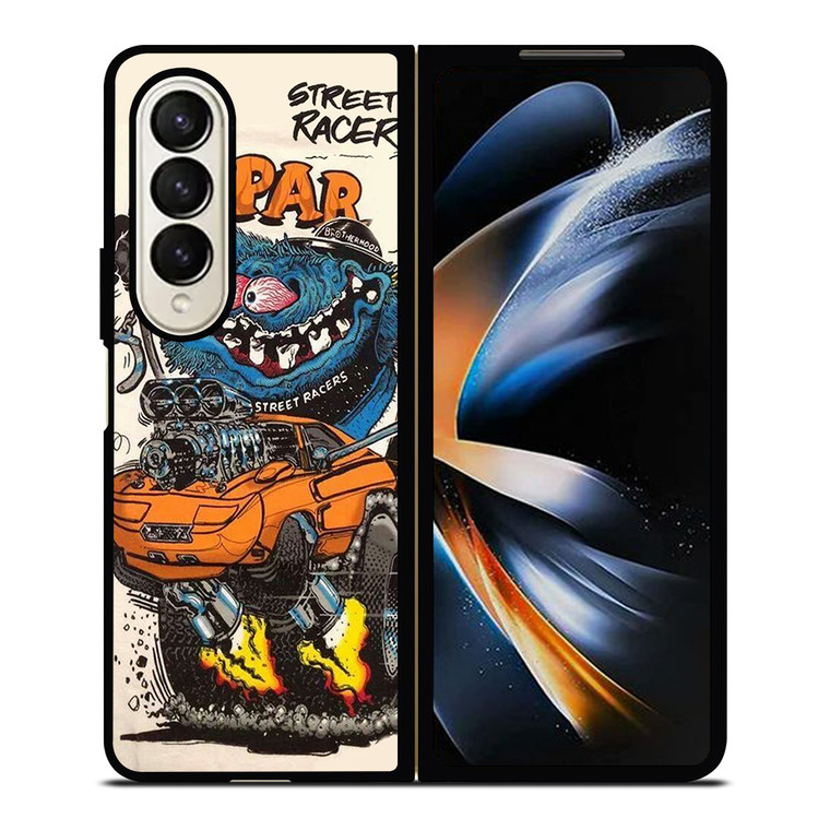 RAT FINK MOPAR STREET RACERS Samsung Galaxy Z Fold 4 Case Cover