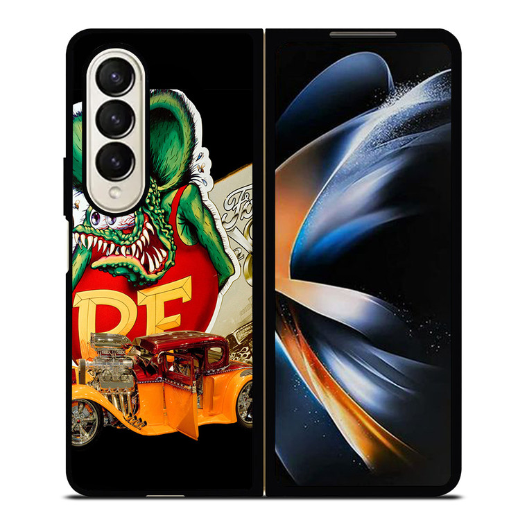 RAT FINK SPEEDLESS 3 Samsung Galaxy Z Fold 4 Case Cover RAT FINK SPEEDLESS 3 Samsung Galaxy Z Fold 4 Case Cover