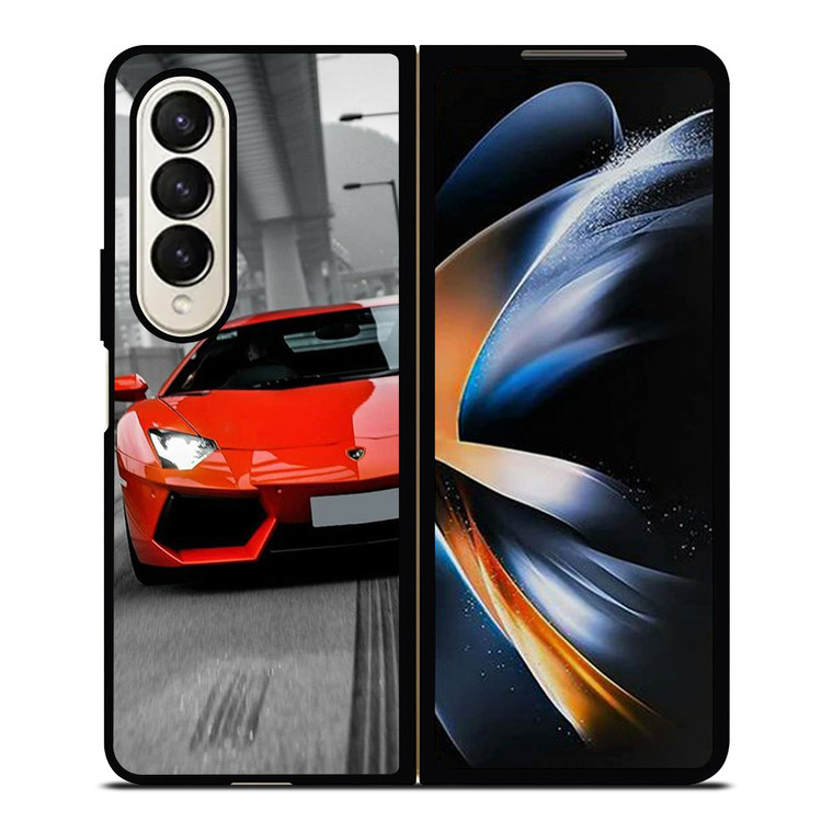 RED LAMBORGINI Samsung Galaxy Z Fold 4 Case Cover