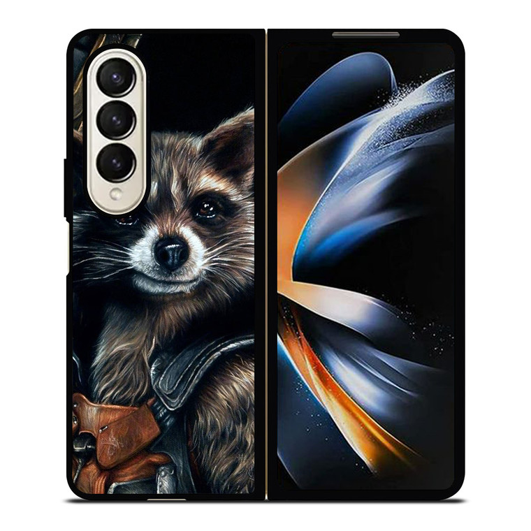 ROCKET RACCOON GUARDIAN OF GALAXY ART Samsung Galaxy Z Fold 4 Case Cover