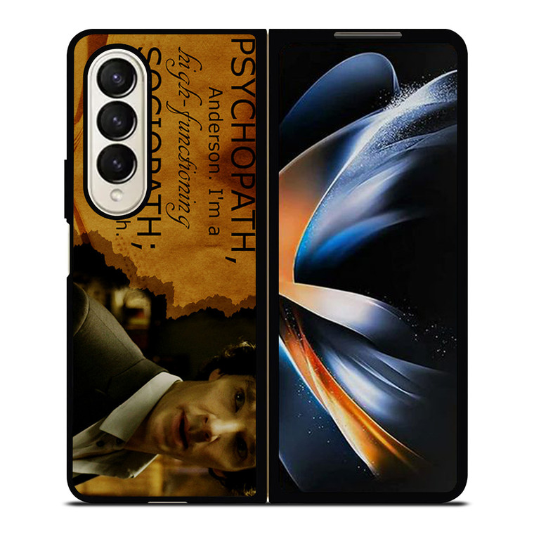 SHERLOCK HOLMES PSYCHOPATH Samsung Galaxy Z Fold 4 Case Cover