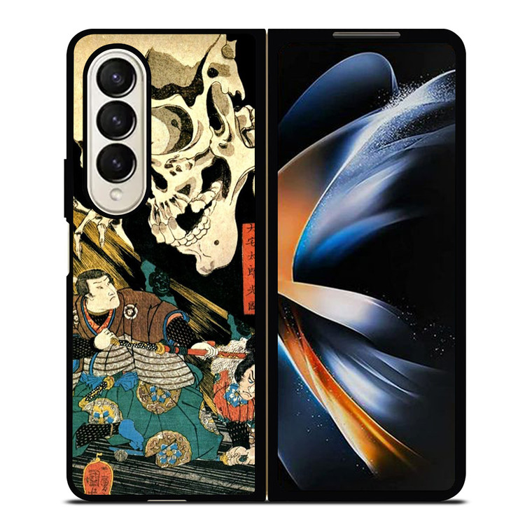 SKULL JAPANESE ART STYLE Samsung Galaxy Z Fold 4 Case Cover
