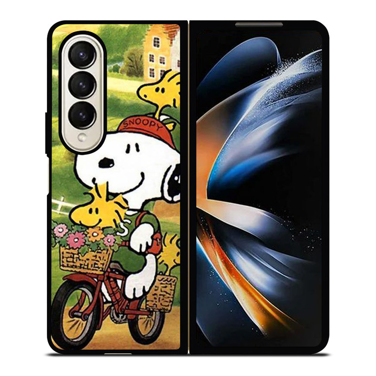 SNOOPY THE PEANUTS BICYCLE Samsung Galaxy Z Fold 4 Case Cover SNOOPY THE PEANUTS BICYCLE Samsung Galaxy Z Fold 4 Case Cover