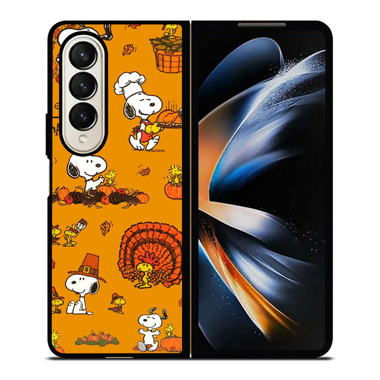 SNOOPY THE PEANUTS HAPPY THANKSGIVING Samsung Galaxy Z Fold 4 Case Cover SNOOPY THE PEANUTS HAPPY THANKSGIVING Samsung Galaxy Z Fold 4 Case Cover