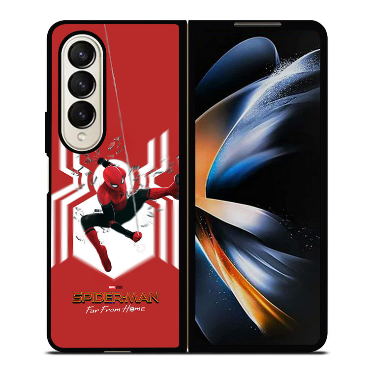 SPIDERMAN FAR FROM HOME LOGO RED ACTION Samsung Galaxy Z Fold 4 Case Cover