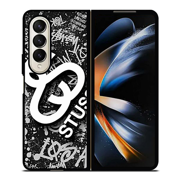 STUSSY ABSTRACT LOGO Samsung Galaxy Z Fold 4 Case Cover
